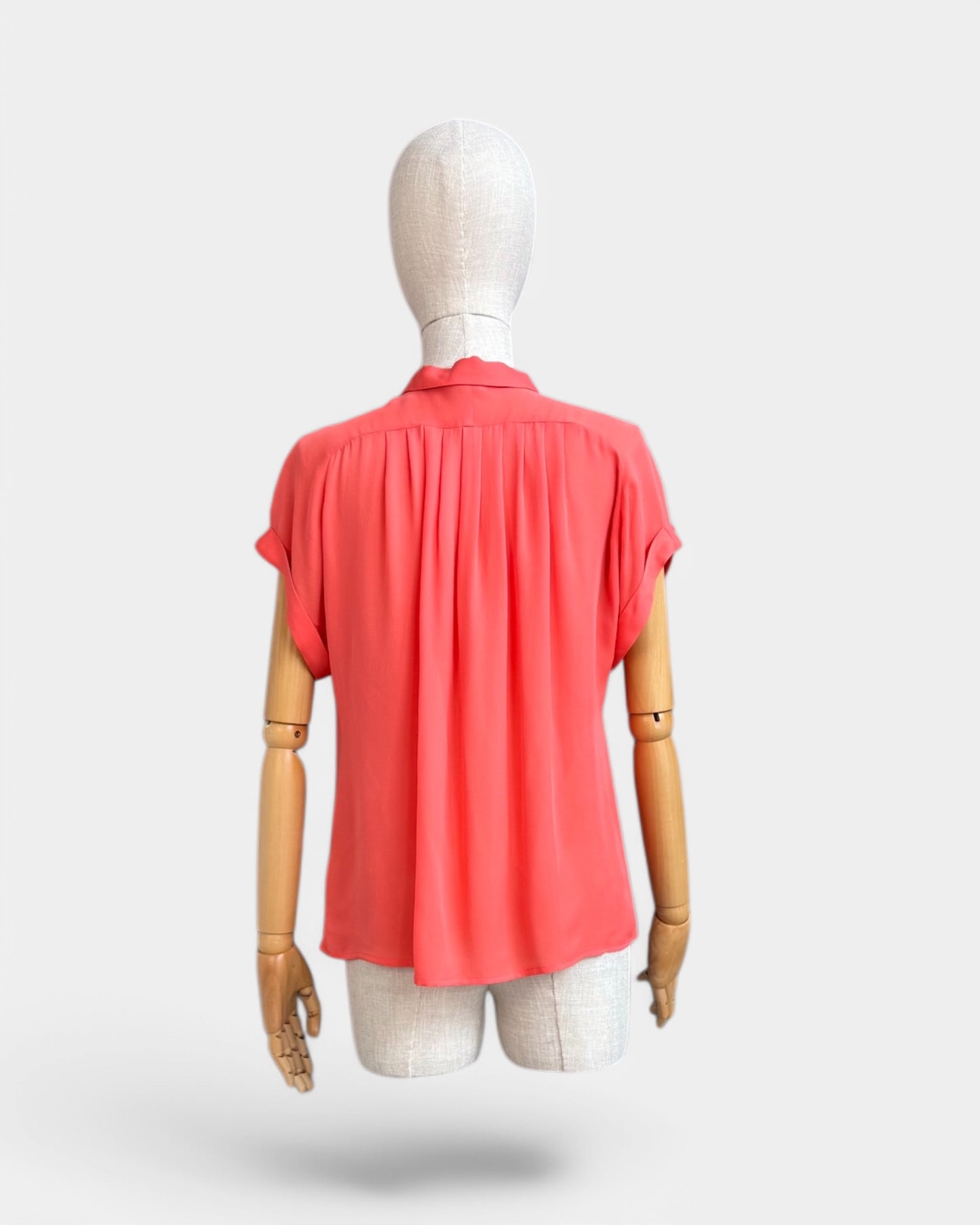 Orange Filippa K short blouse, XS