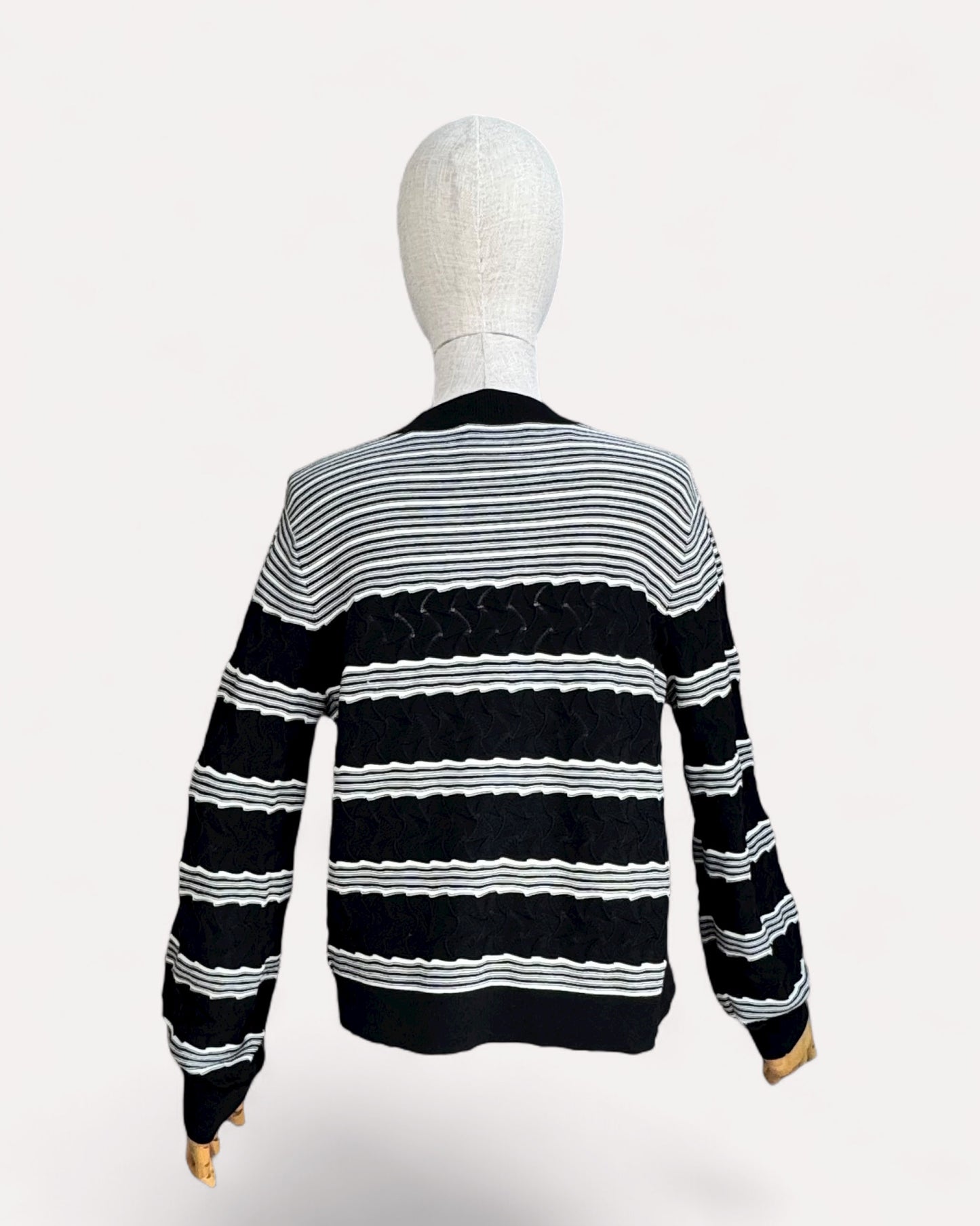 Pull rayé noir et blanc Club Monaco , S