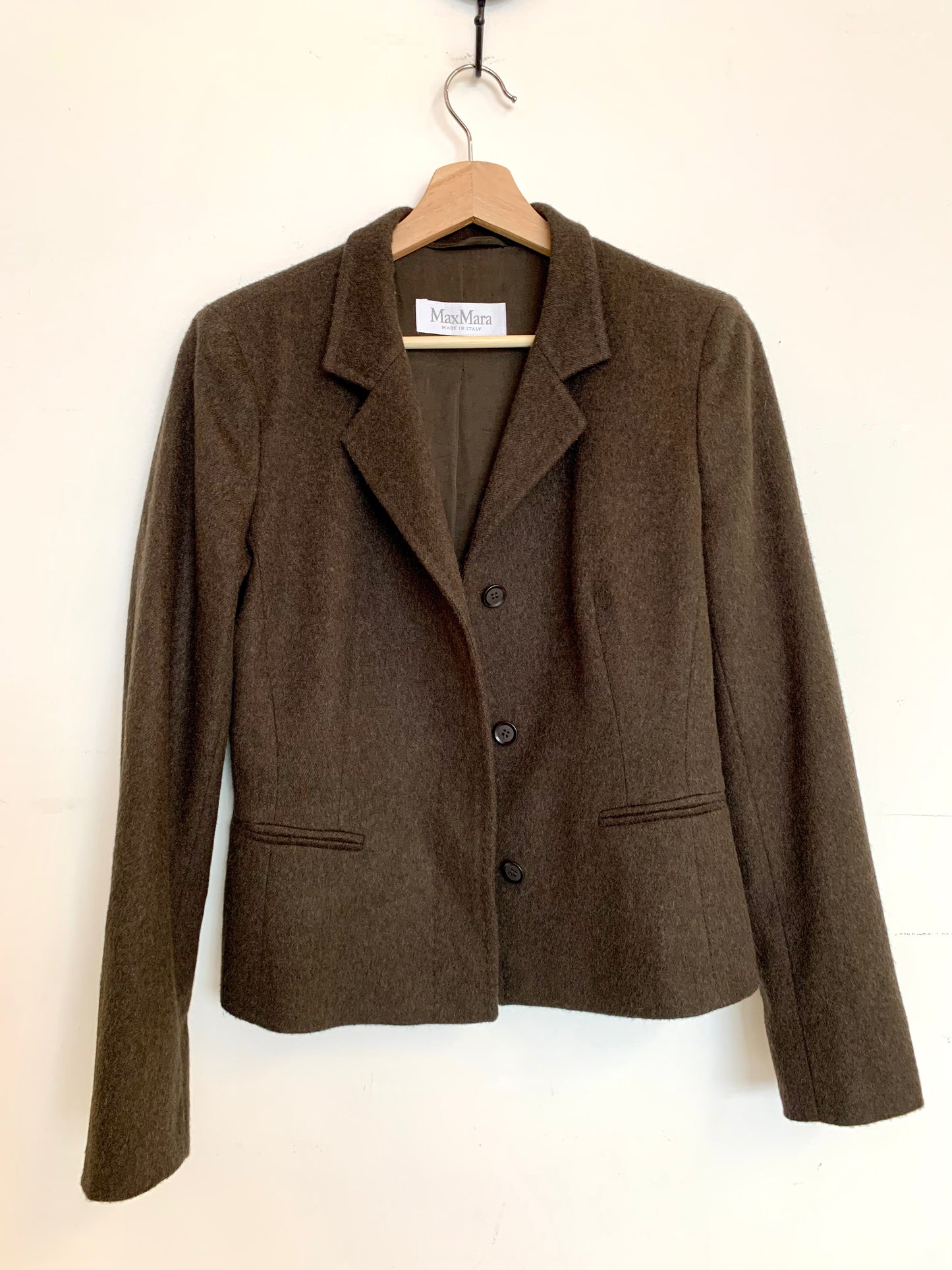 Blazer brun en laine MaxMara