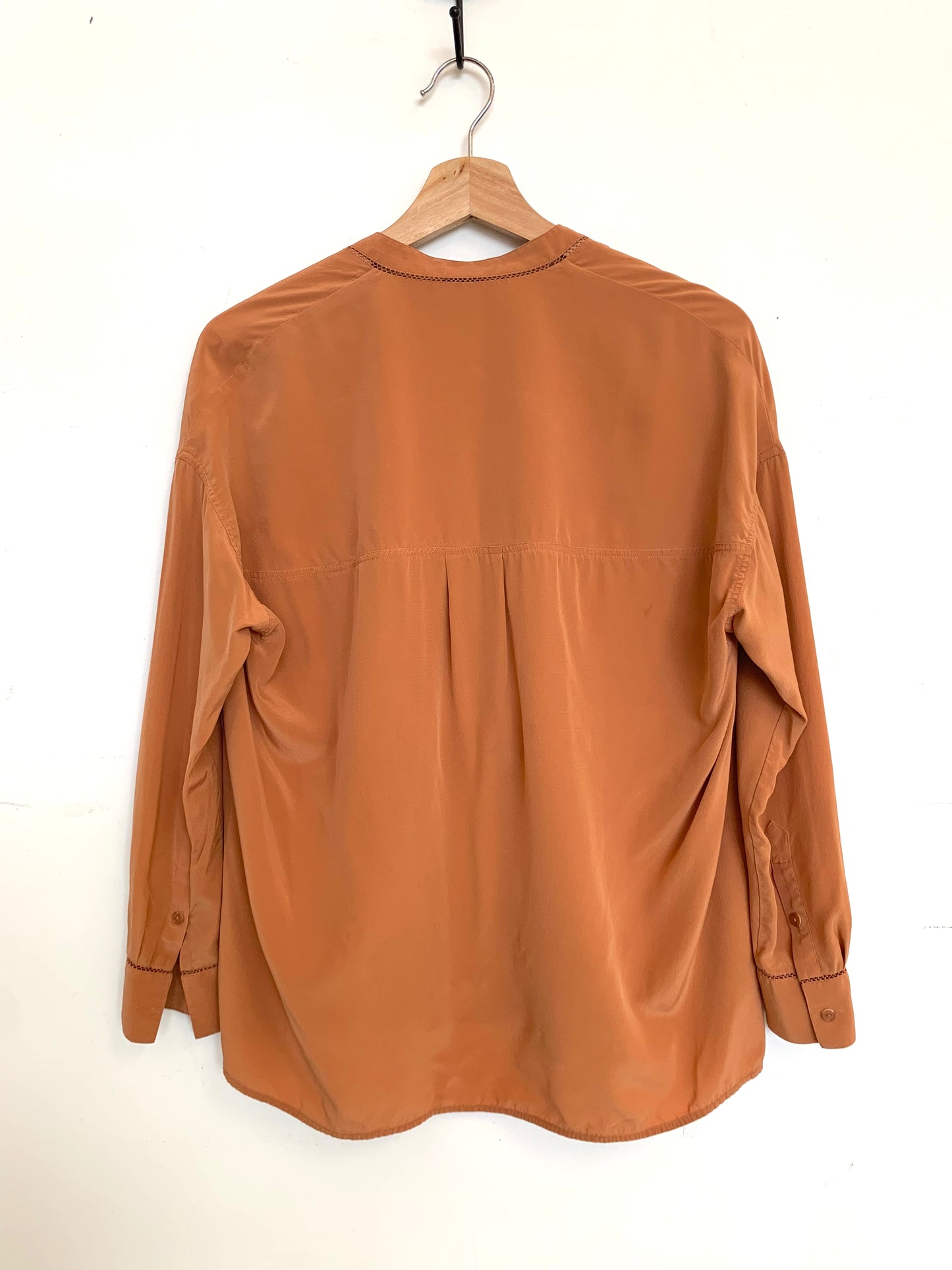 Blouse soie orange brûlée Vince