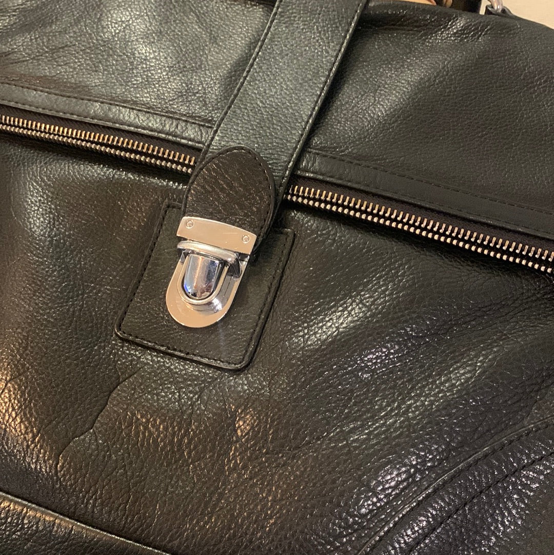 Rudsak black leather handle and shoulder bag