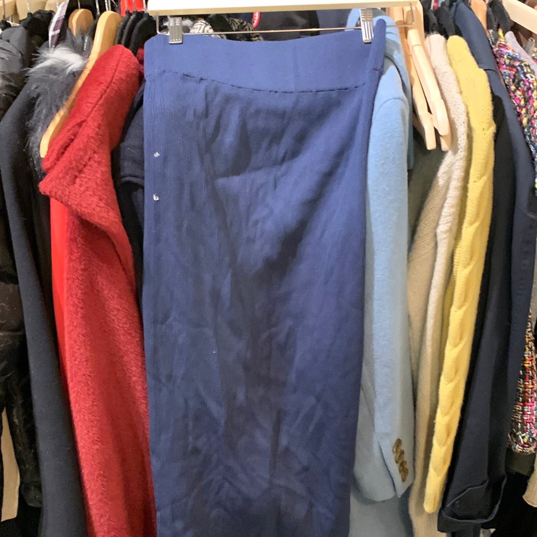 Zara blue jersey skirt