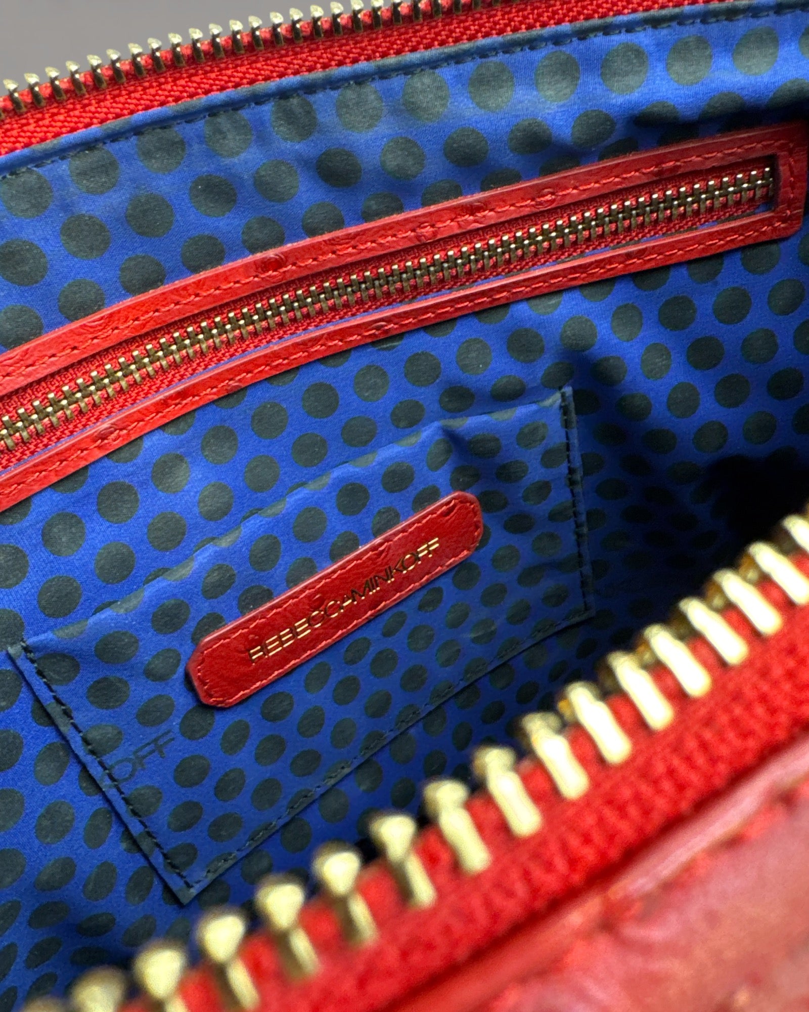 Sac Rebecca Minkoff en cuir rouge