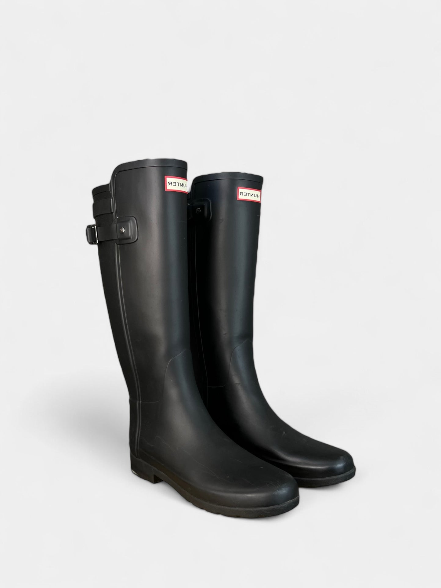 Hunter Rain Boots with Fleece Bottom, 10