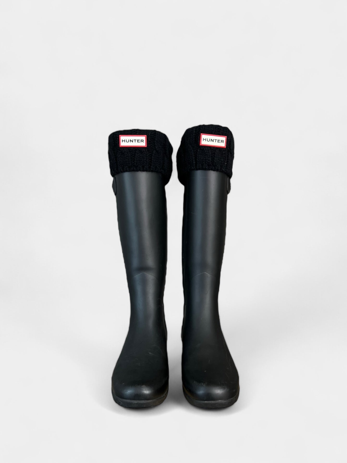 Hunter Rain Boots with Fleece Bottom, 10