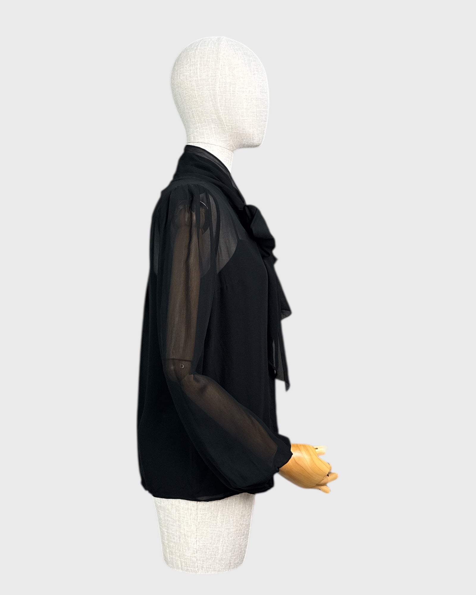 Diane von Furstenberg 100% Silk Blouse, Black, Size 6