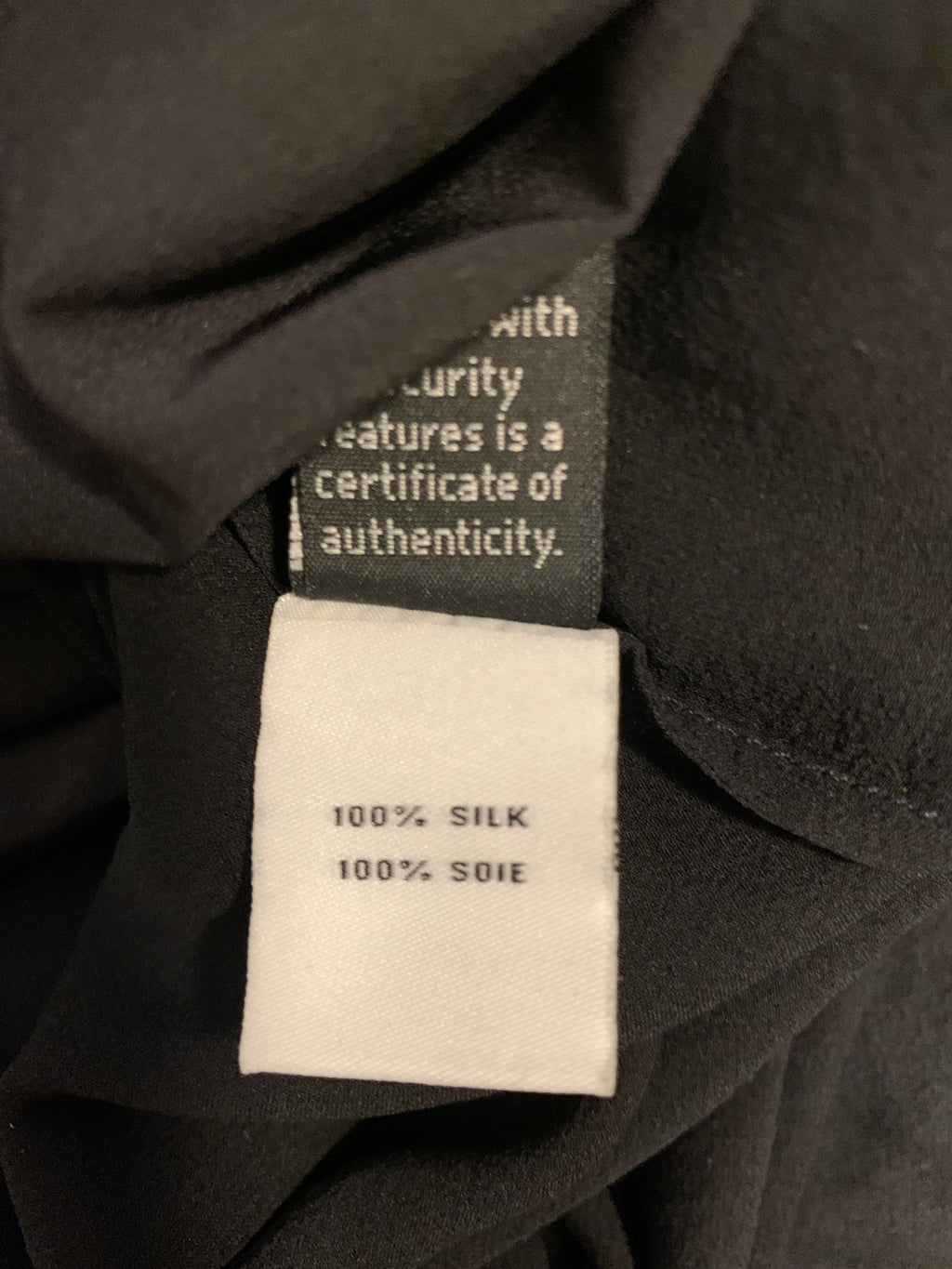 Diane von Furstenberg 100% Silk Blouse, Black, Size 6