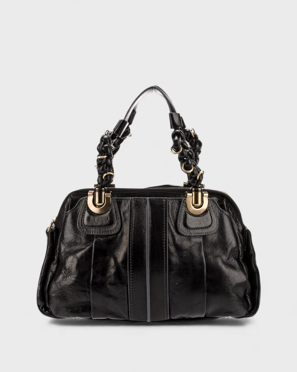 Sac Héloïse cuir noir, Chloé