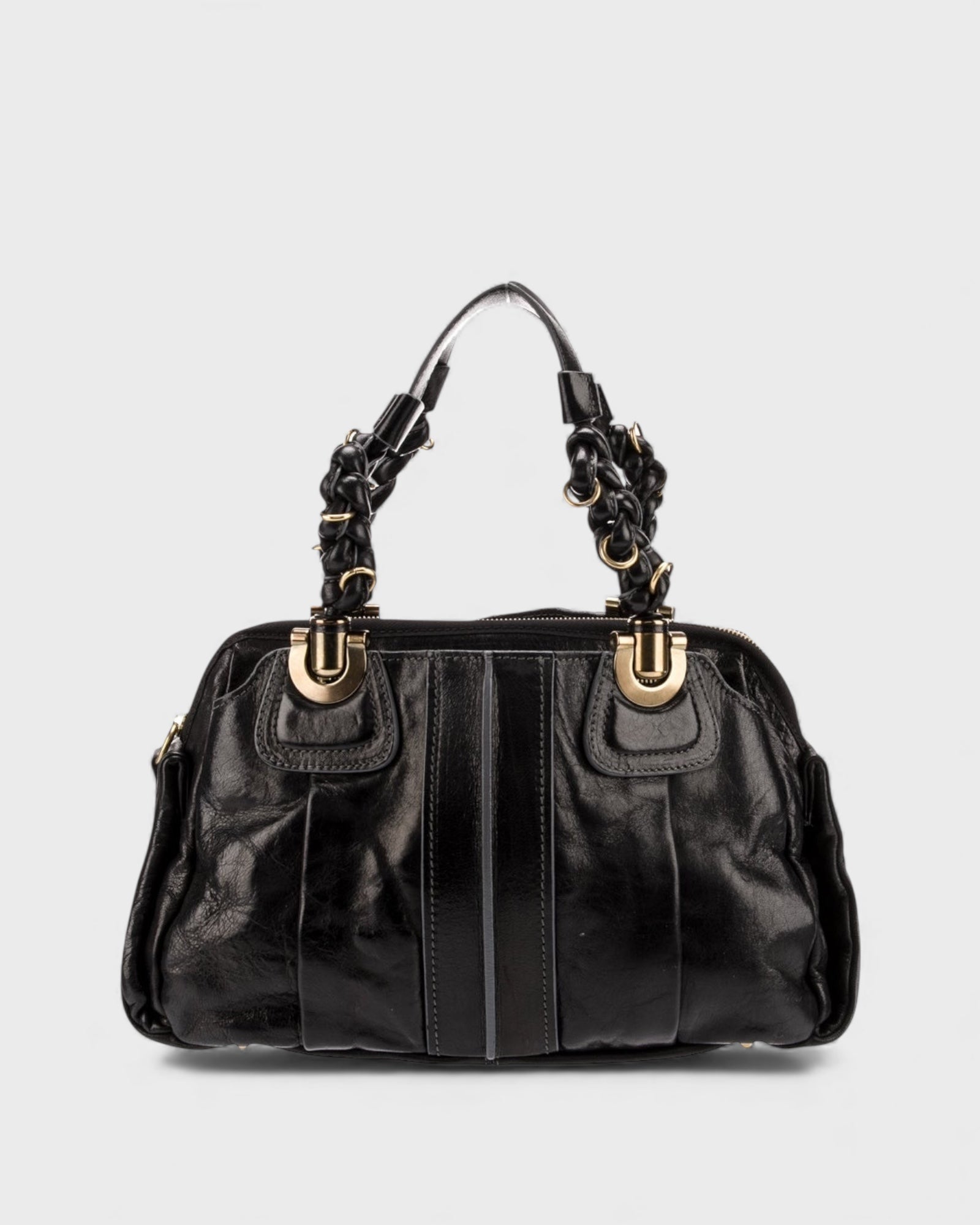Sac Héloïse cuir noir, Chloé