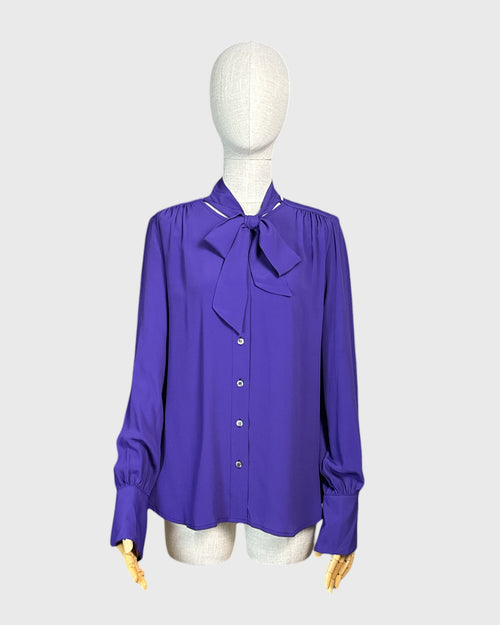 Mauve Numi Shirt with Scarf