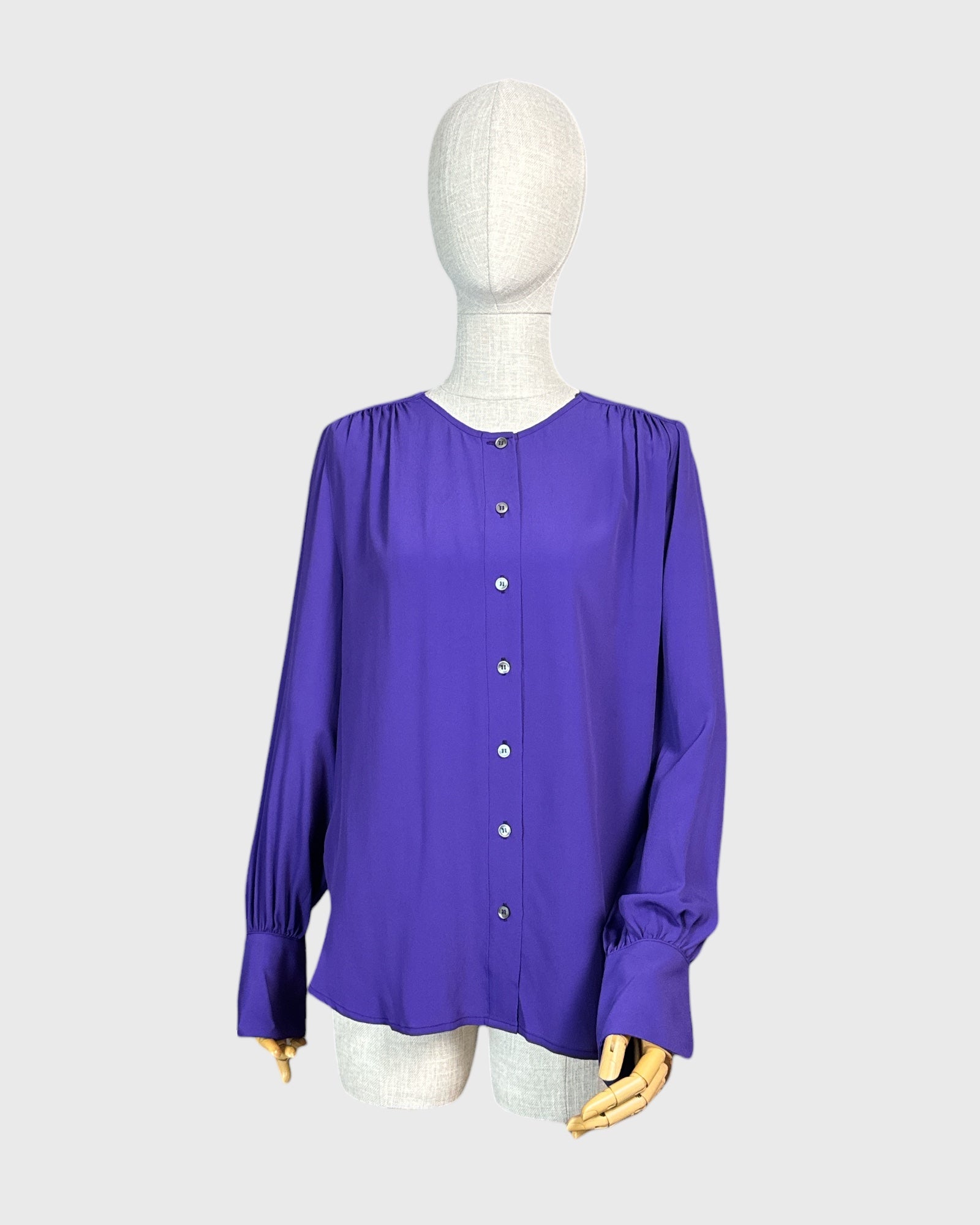 Mauve Numi Shirt with Scarf