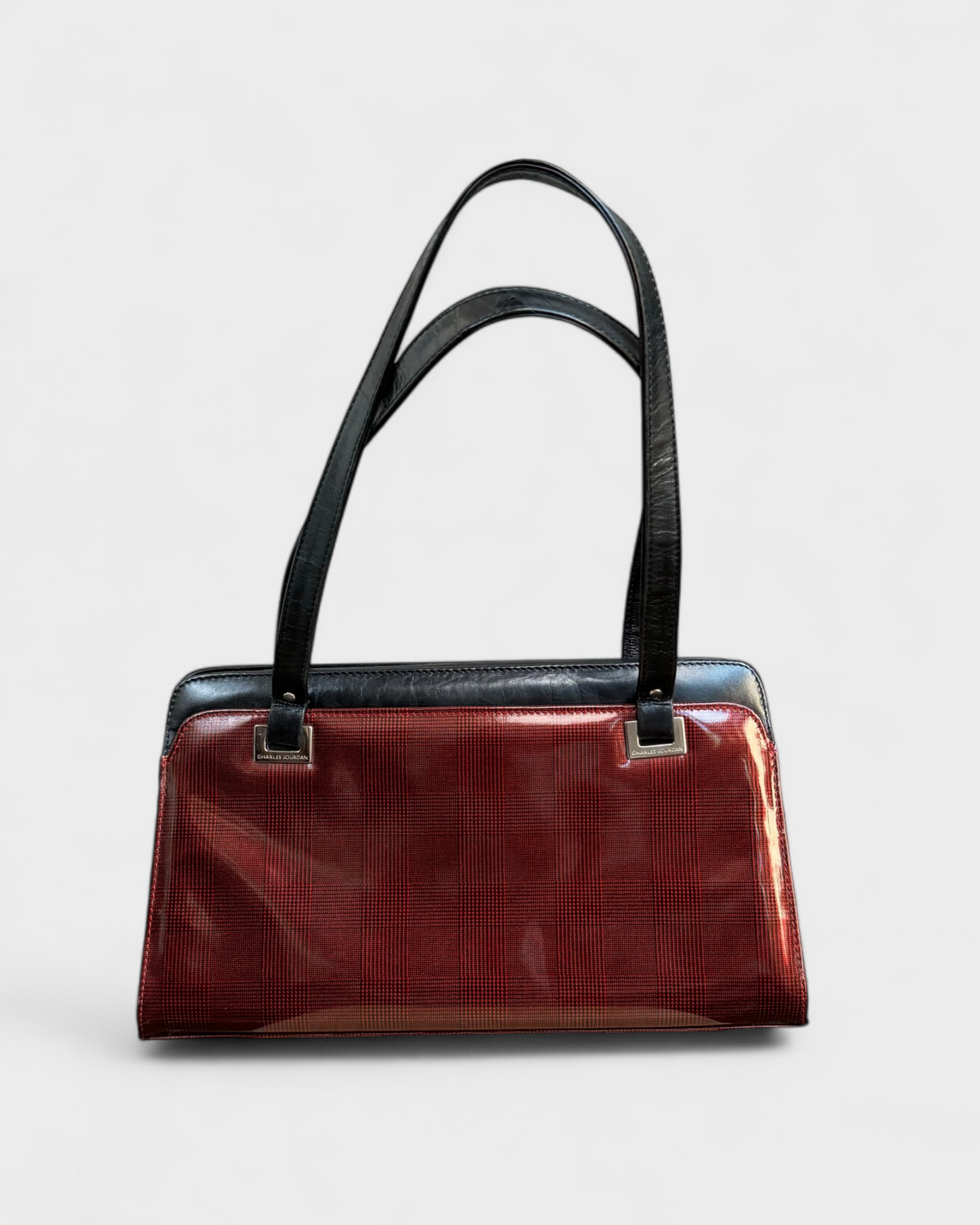 Red and black handbag, Charles Jourd