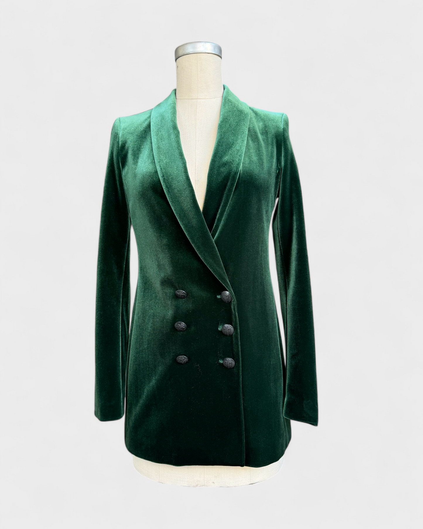 Green velvet jacket, Iris Setlakwe, 0