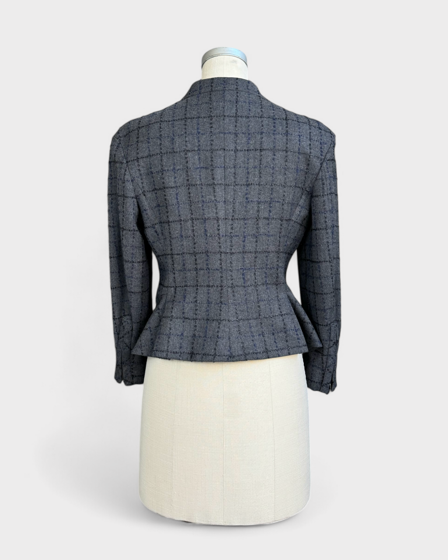 Grey shiny check jacket, Armani, 6