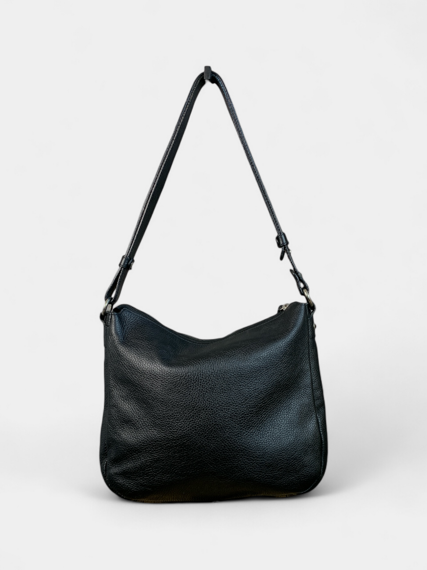 Sac bandoulière cuir Noir Lamarthe