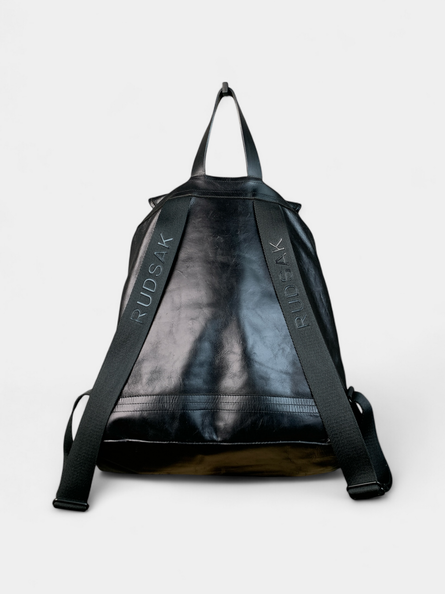 Black leather backpack, Rudsak