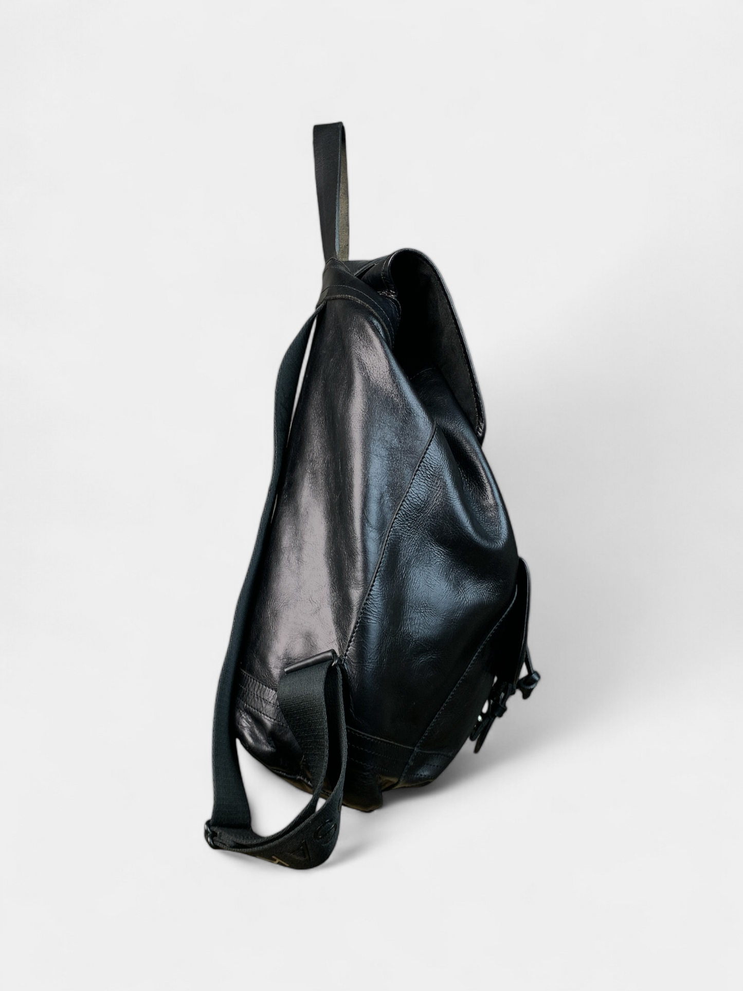 Black leather backpack, Rudsak