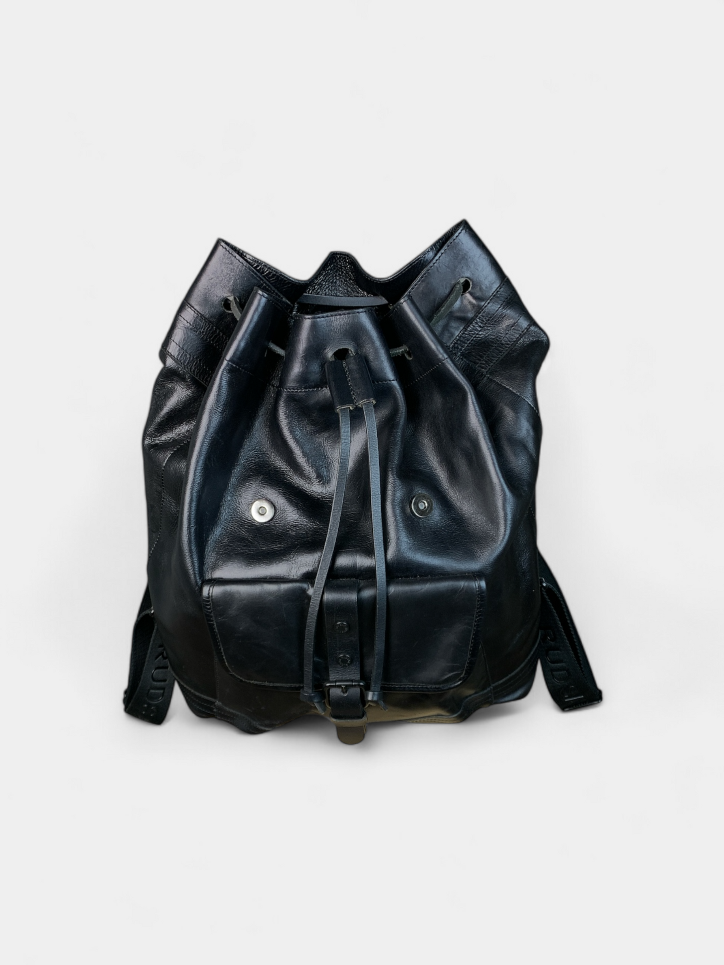 Black leather backpack, Rudsak