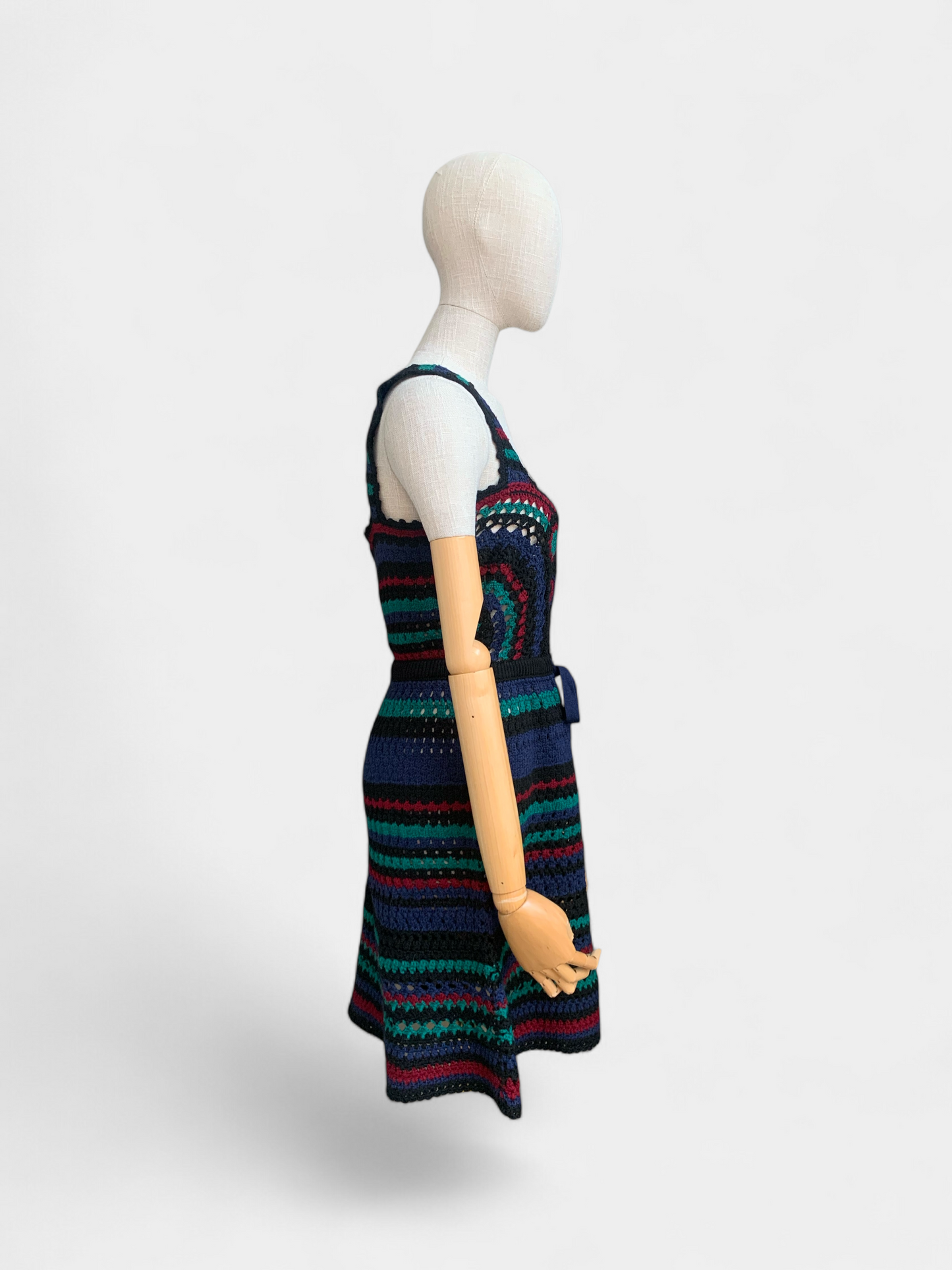 Robe en crochet Bleu/vert/rose Adam Selman , M