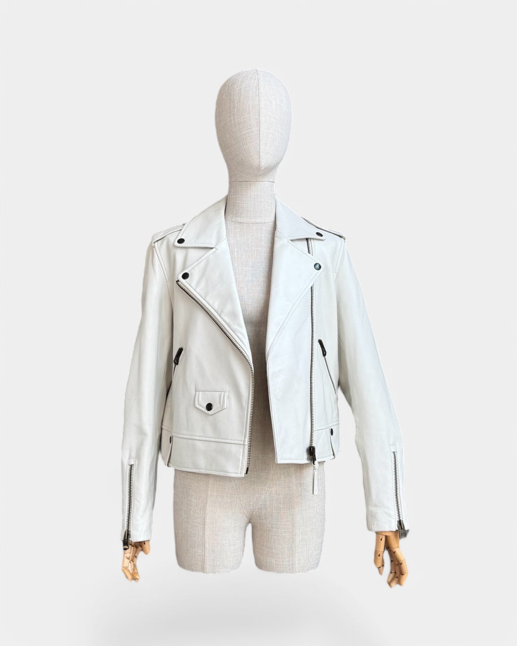 Perfecto blanc en cuir Mackage, M