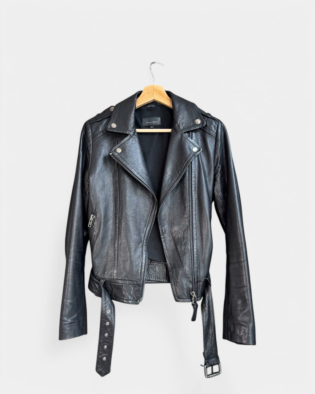 Veste de cuir noire Mackage , S