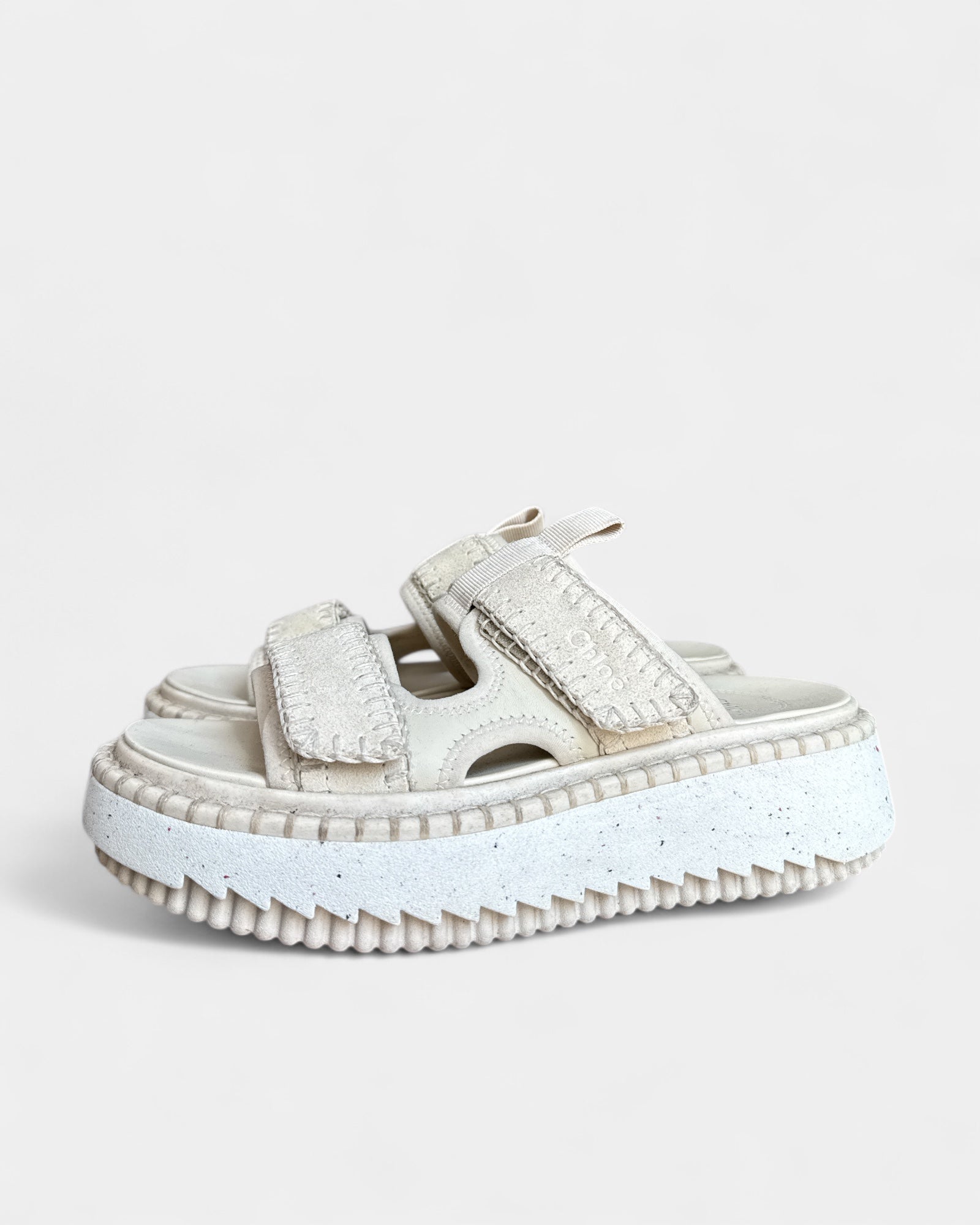 Sandales cuir Lilli Beige Chloé , 38