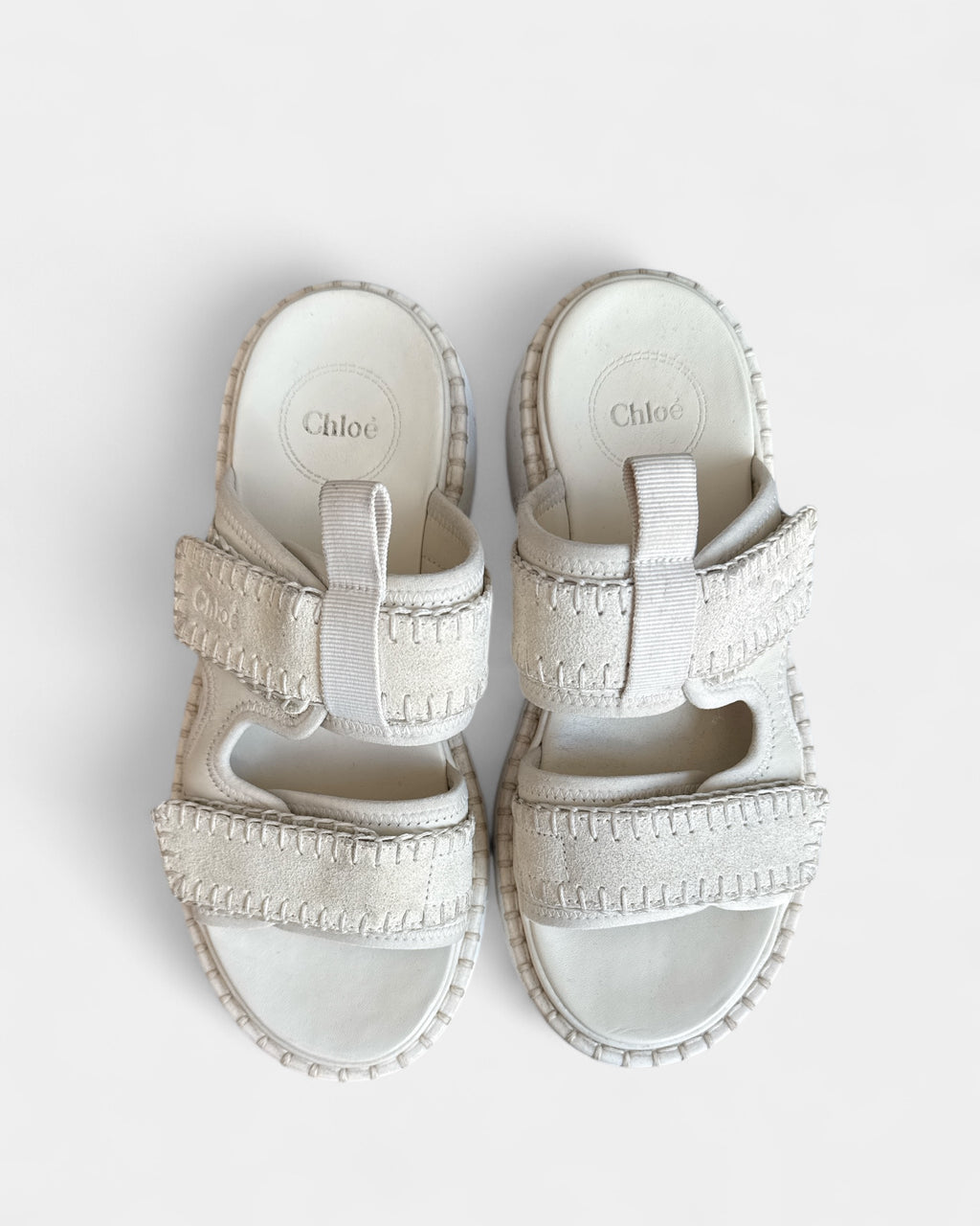 Sandales cuir Lilli Beige Chloé , 38