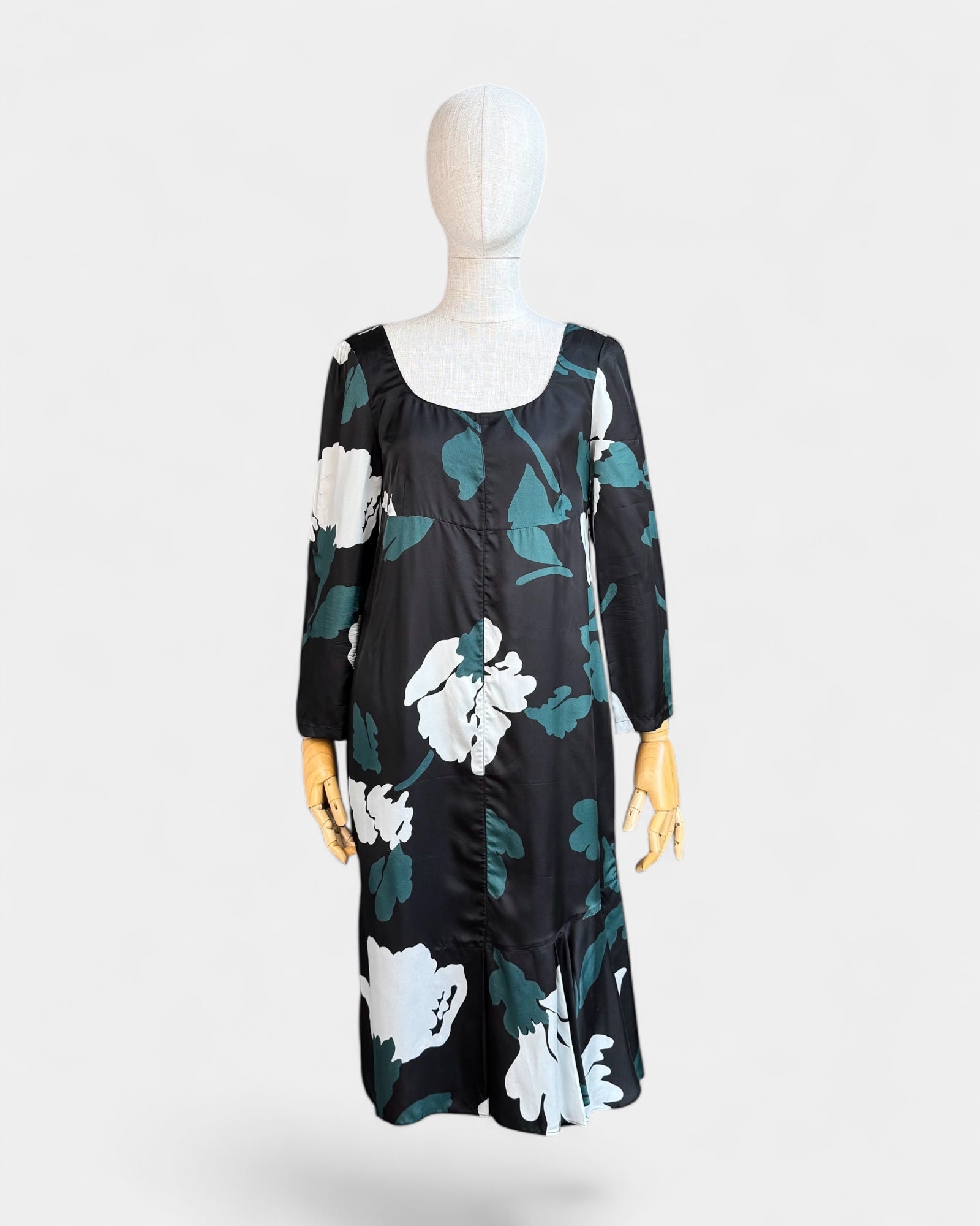 Robe midi en satin imprimé floral  Marni, 38