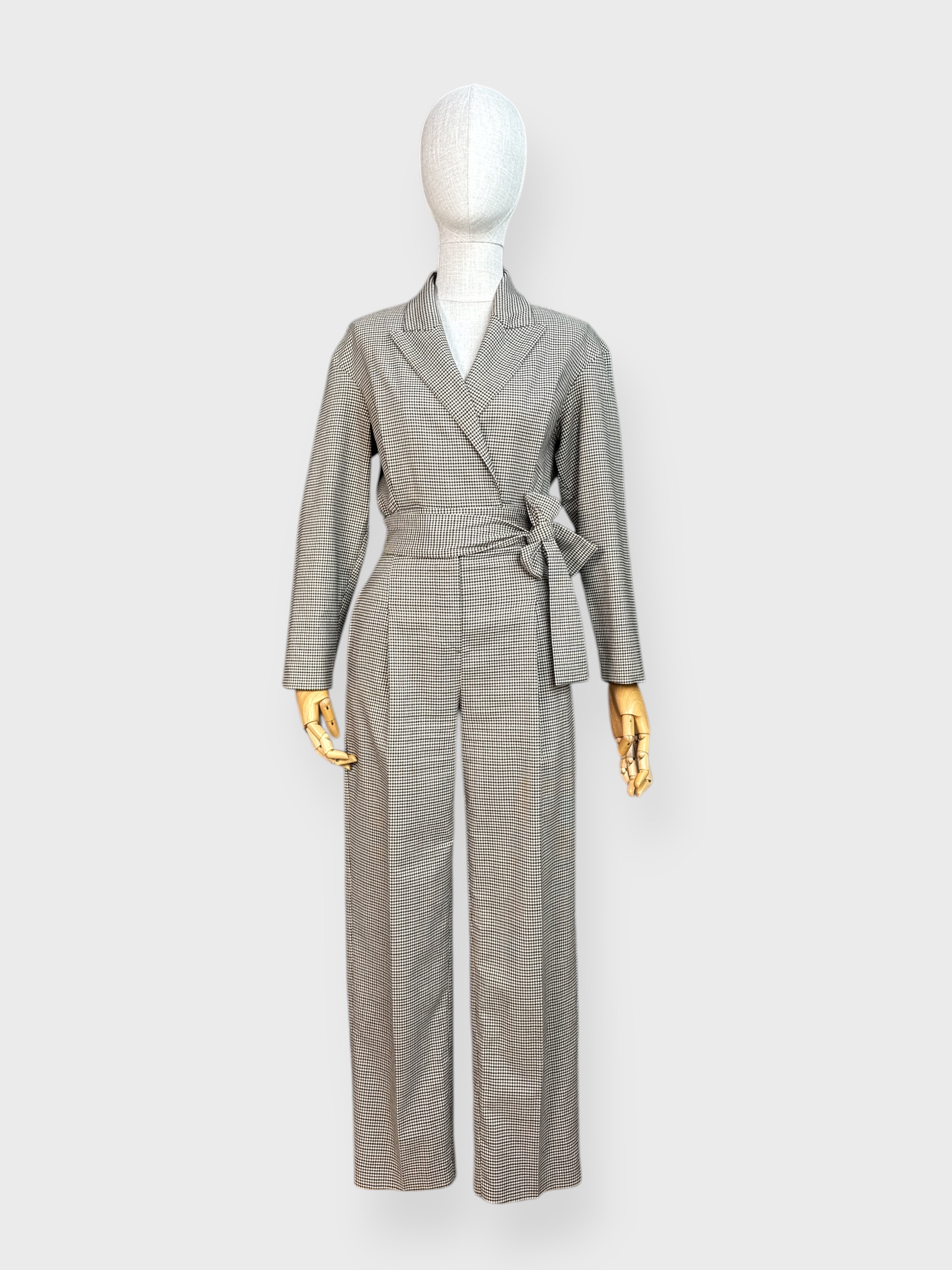 Combinaison Tailleur Pied-de-Poule Maje, 34