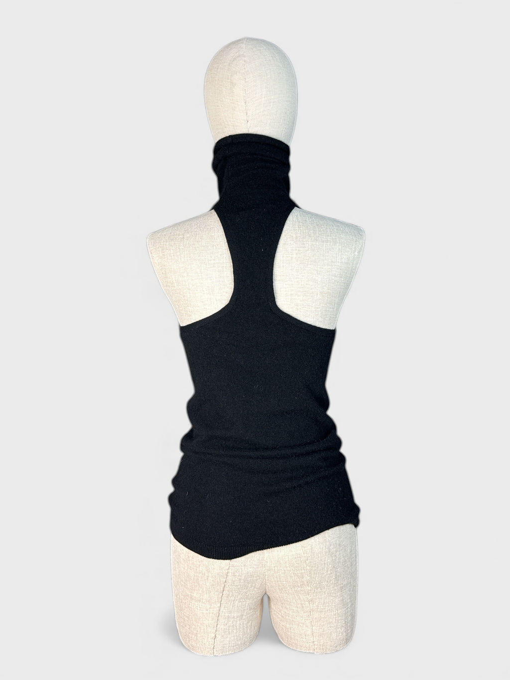 Club Monaco 100% Cashmere Turtleneck Cami, Black, Size S