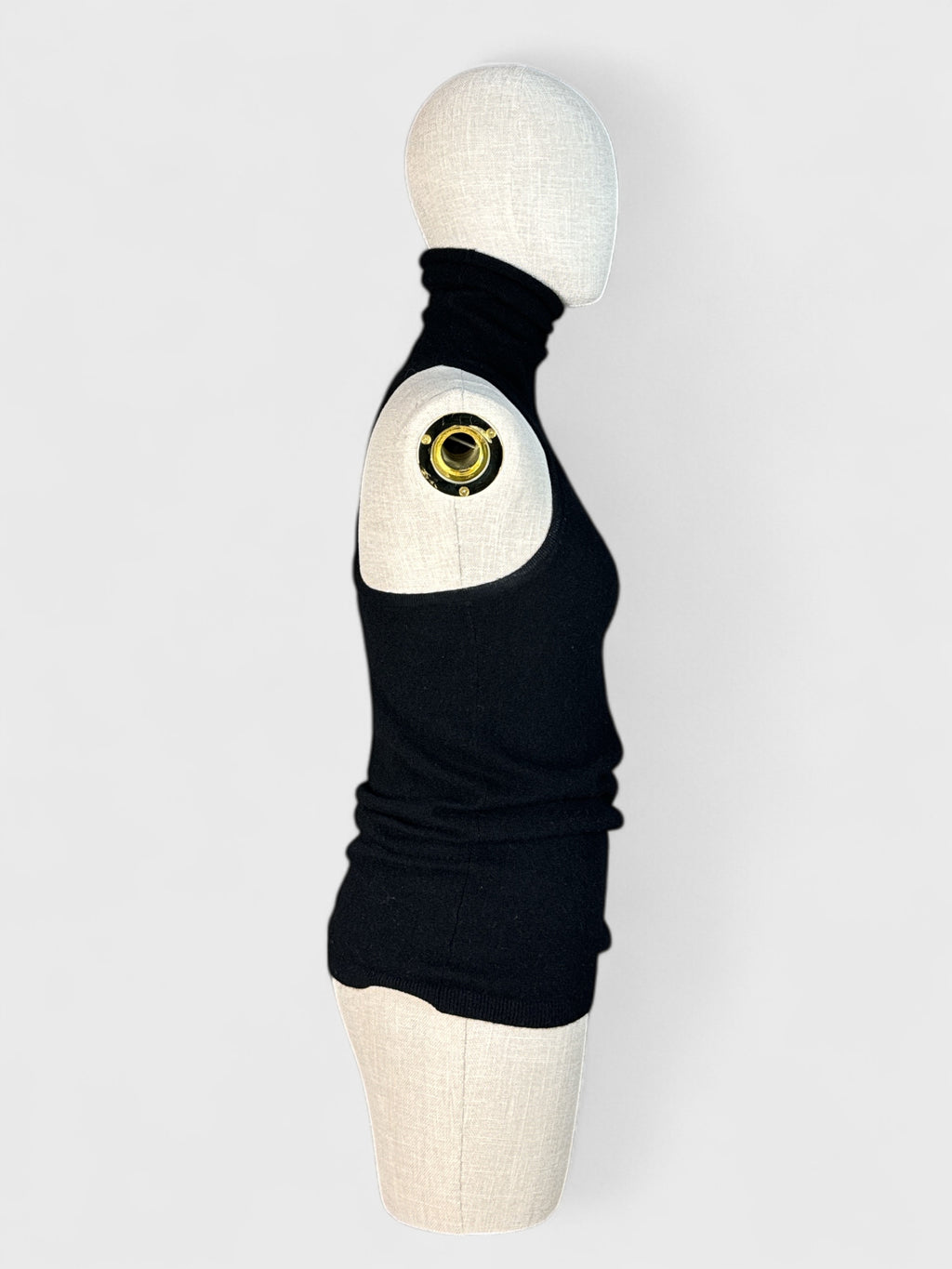 Club Monaco 100% Cashmere Turtleneck Cami, Black, Size S