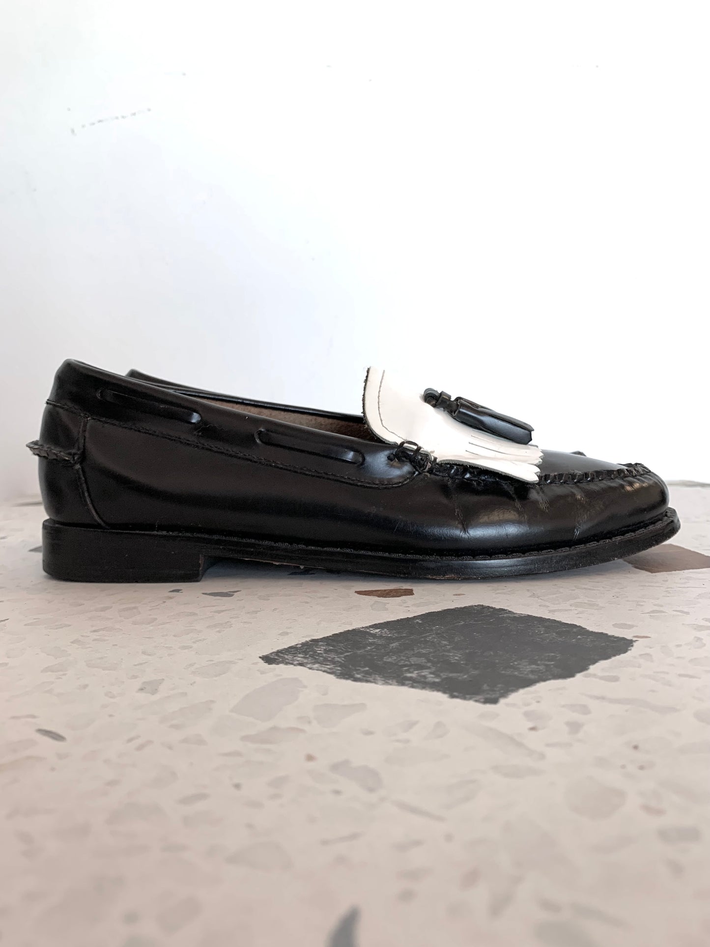 Loafers Weejuns black &amp; white